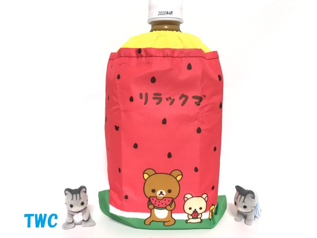 リラックマ ペットボトルカバー&和風扇子 せわしい